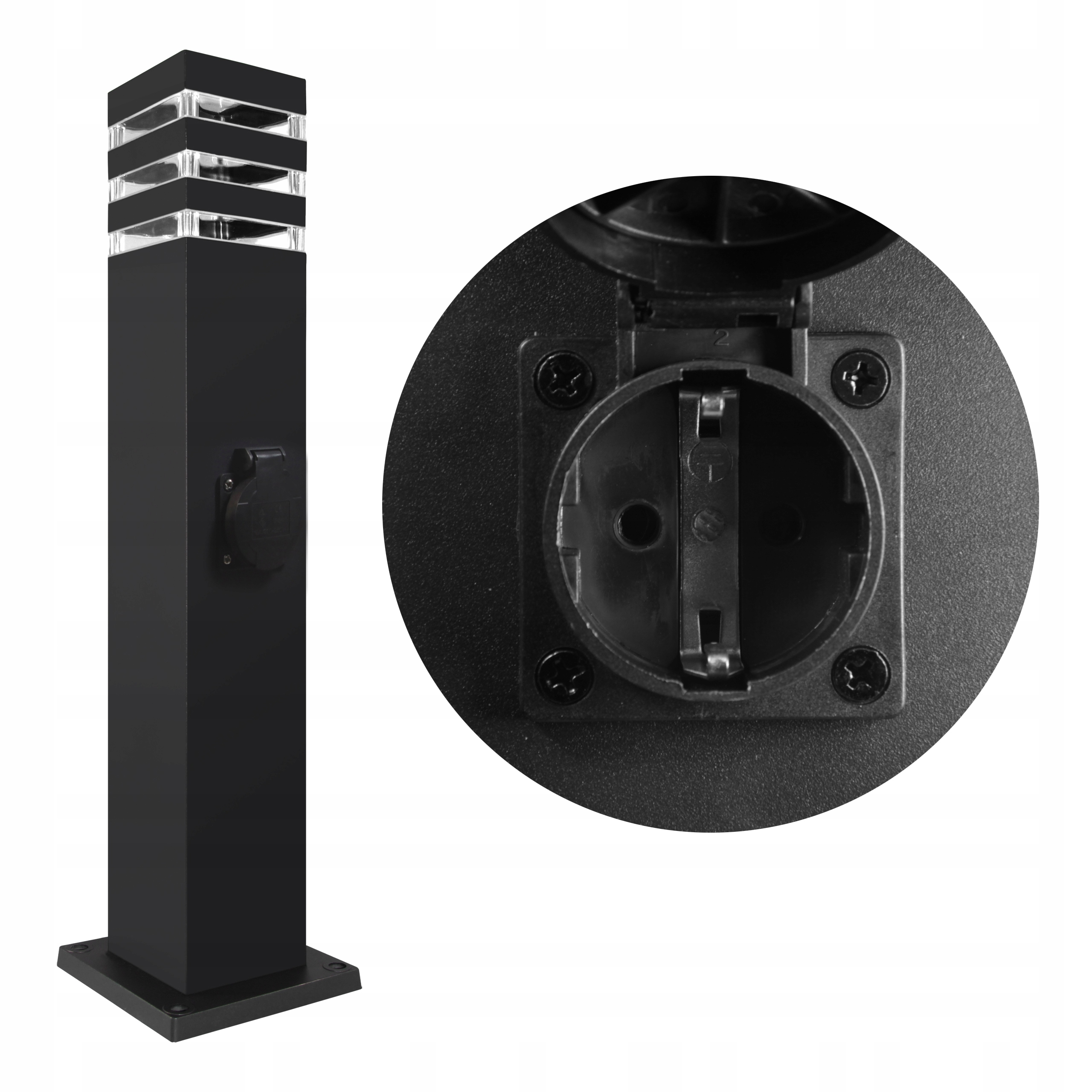 

Lampa Ogrodowa 60cm stojąca słupek zewnętrzna E27