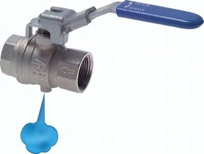 Kulový kohout s odvzdušněním a zámkem Gw G 1 1/4" PN14 mosaz