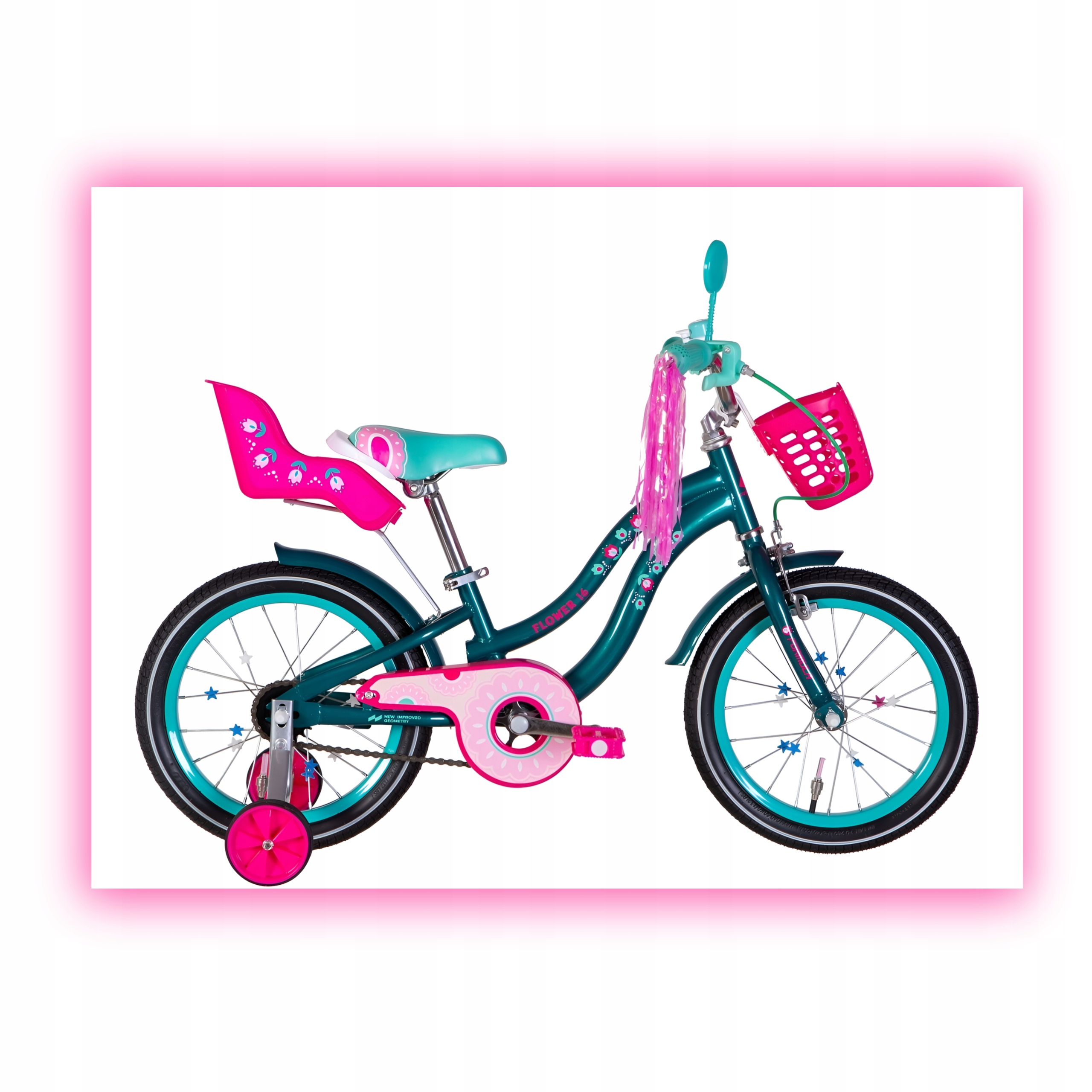 Rower Dziecięcy dla Dziewczynki w wieku 3 lata wzrost 100-120 cm +dodatki
