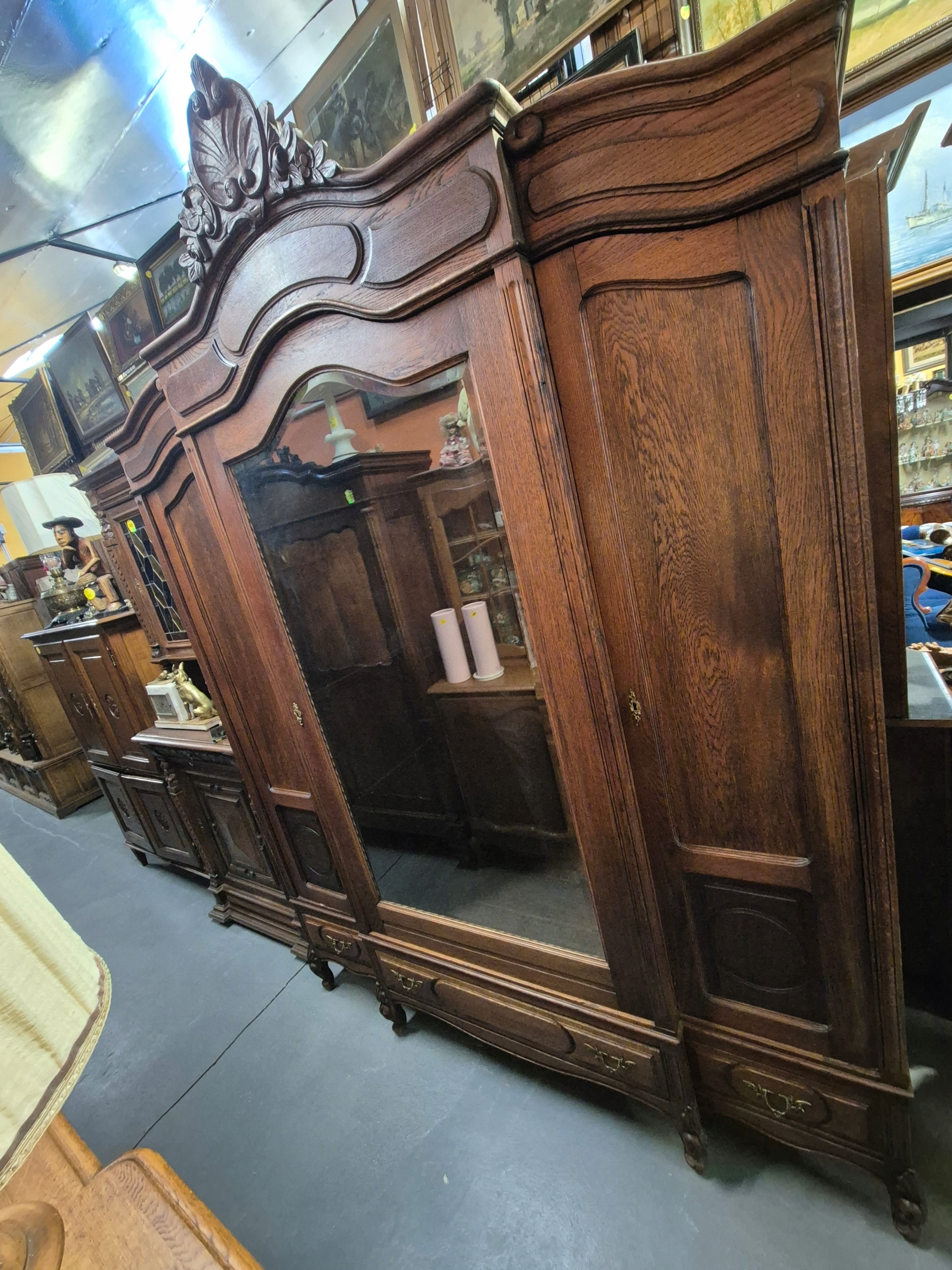 Szafa dębowa ludwikowska