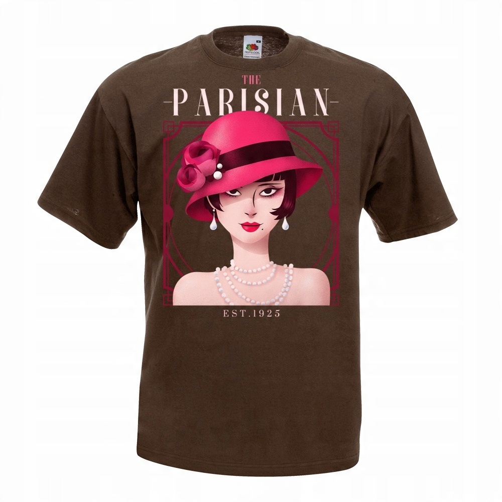 

Koszulka parisian paryżanka Paryż L brązowa
