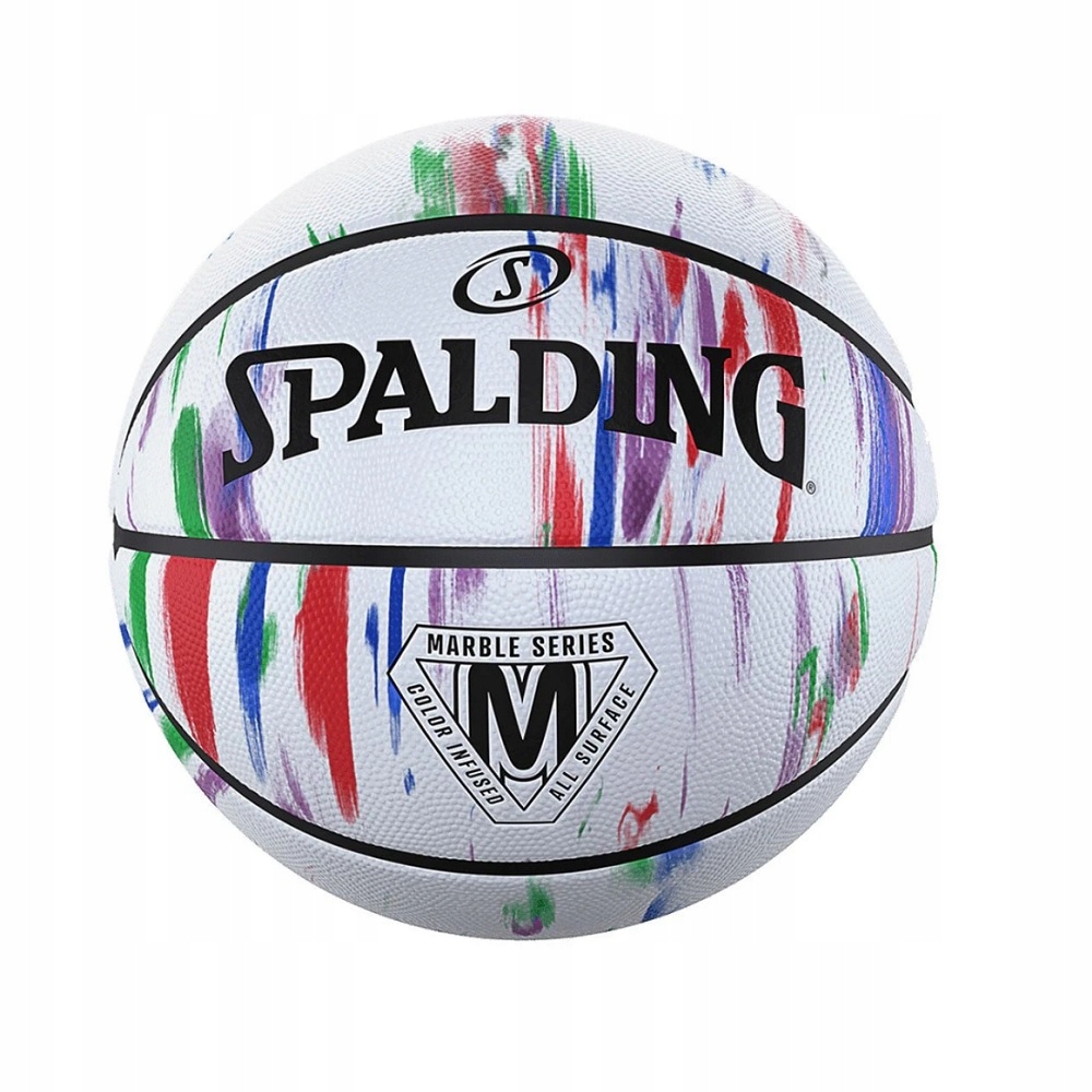 Basketbalový míč Spalding Marble Series Rainbow 5