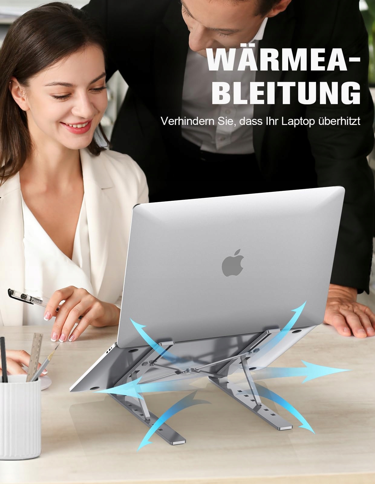BABACOM Aluminiowy Stojak Na Laptopa Regulowany Kompatybilny Z MacBook — miniatura 7