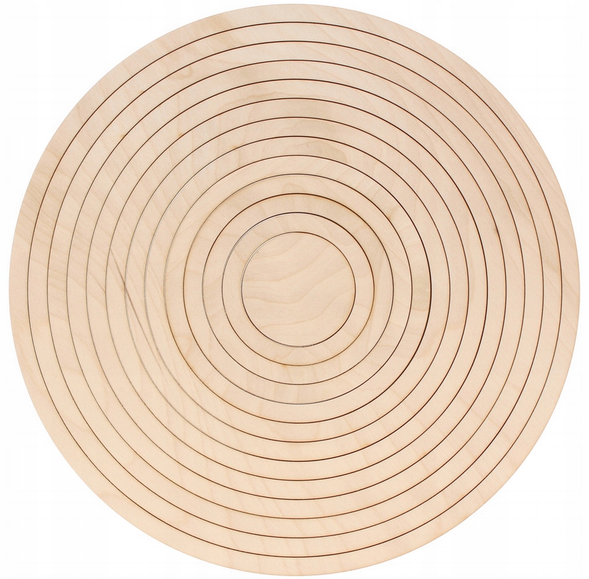 Drewniana obręcz, baza MAKRAMA koło zestaw 12szt