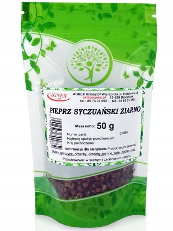 

Agnex Pieprz Syczuański Ziarno Aromatyczny 50g