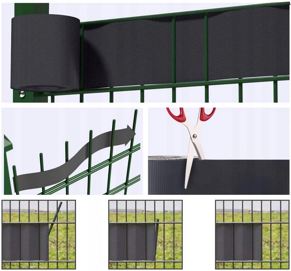 TAŚMA OGRODZENIOWA 19x35 OSŁONA PANELI PŁOT KLIPSY Producent Gockowiak