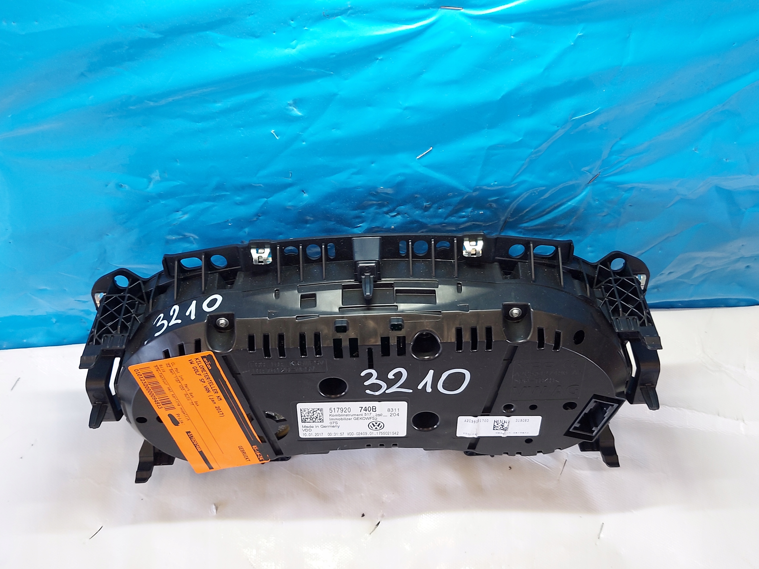 dials clock GOLF SPORT VAN 2017r 1.2 TSI 517920740B