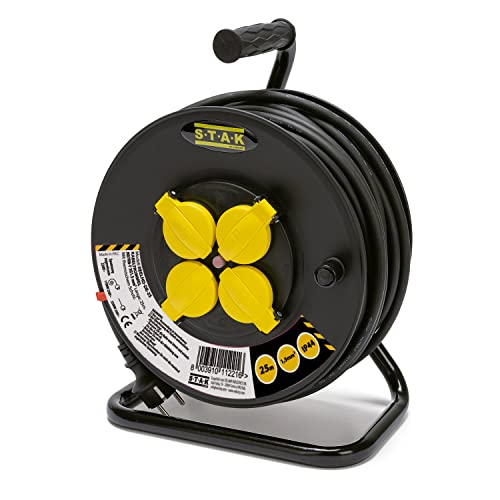 STAK Bęben Kablowy 25M 4 Gniazda IP44 H07RN-F3G1 5MM2 — miniatura 2