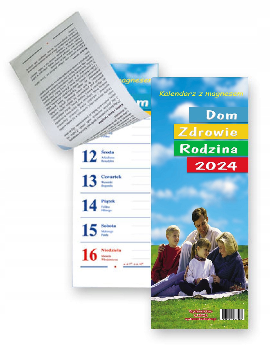Kalendarz Dom zdrowie rodzina 2024 Z Magnesem