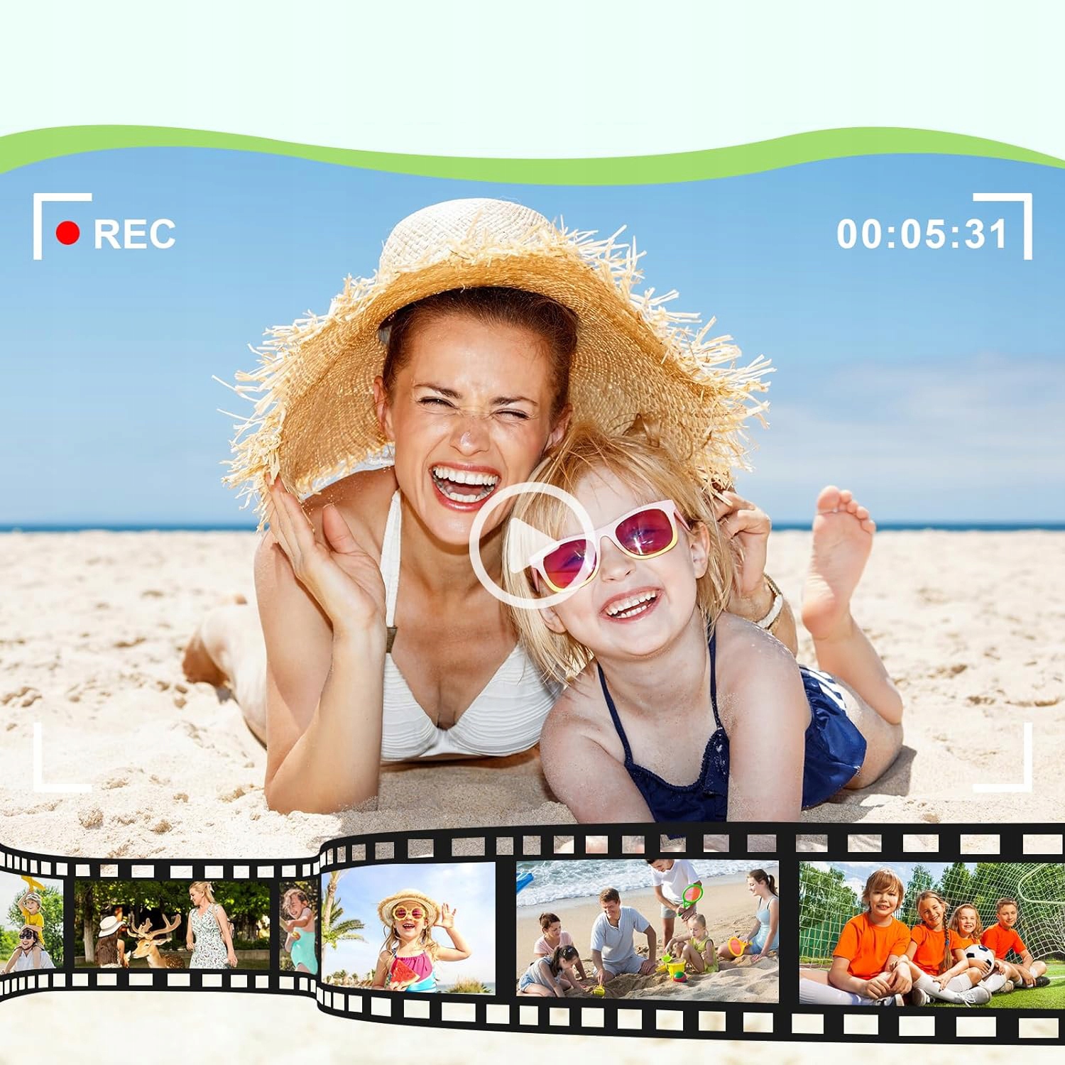 APARAT CYFROWY FOTOGRAFICZNY HD 1080P 44MP Z ZOOMEM CYFROWYM 16X ANTI-SHAKE Marka bez marki