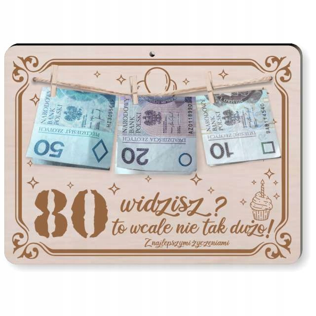 

Ramka 80 Urodziny widzisz to nie Tak Dużo