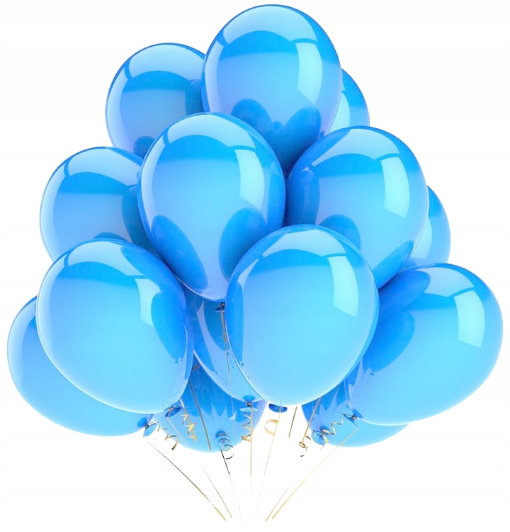 

Balony błękitne metalizowane j. niebieskie wesele