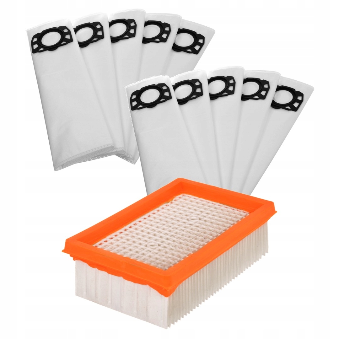 10x WORKI FILTR DO ODKURZACZA KARCHER WD4 WD5 WD6