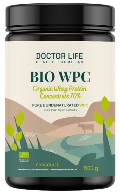 Doctor Life Whey Protein Bio Wpc Grass Fed Chocolate 500 g Bílkoviny Čokoláda