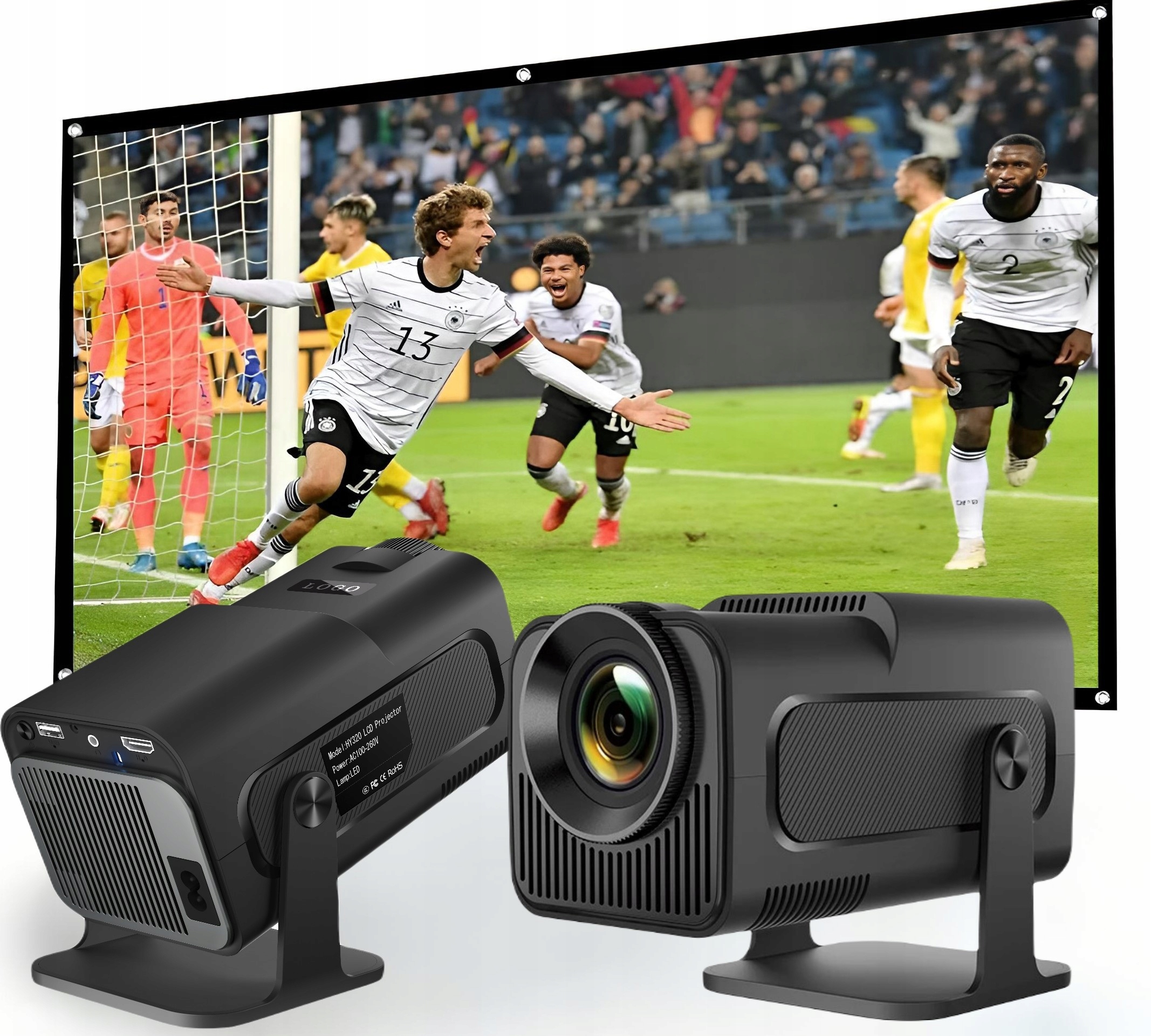 Projektor rzutnik MAGCUBIC HY320 FULL HD 390ANSI czarny + mysz gratis