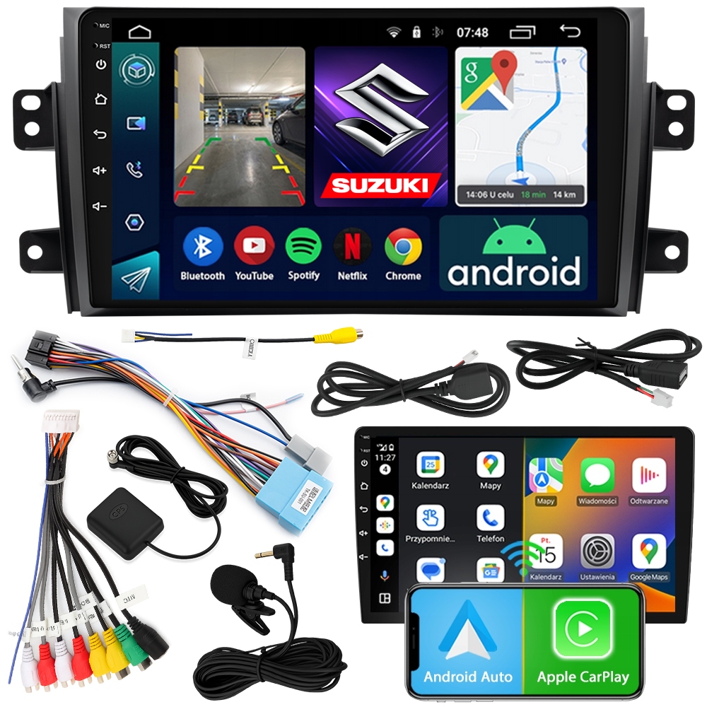 Rádio Navigace Android RS-305 Suzuki SX4 2006-2013 2GB 9"