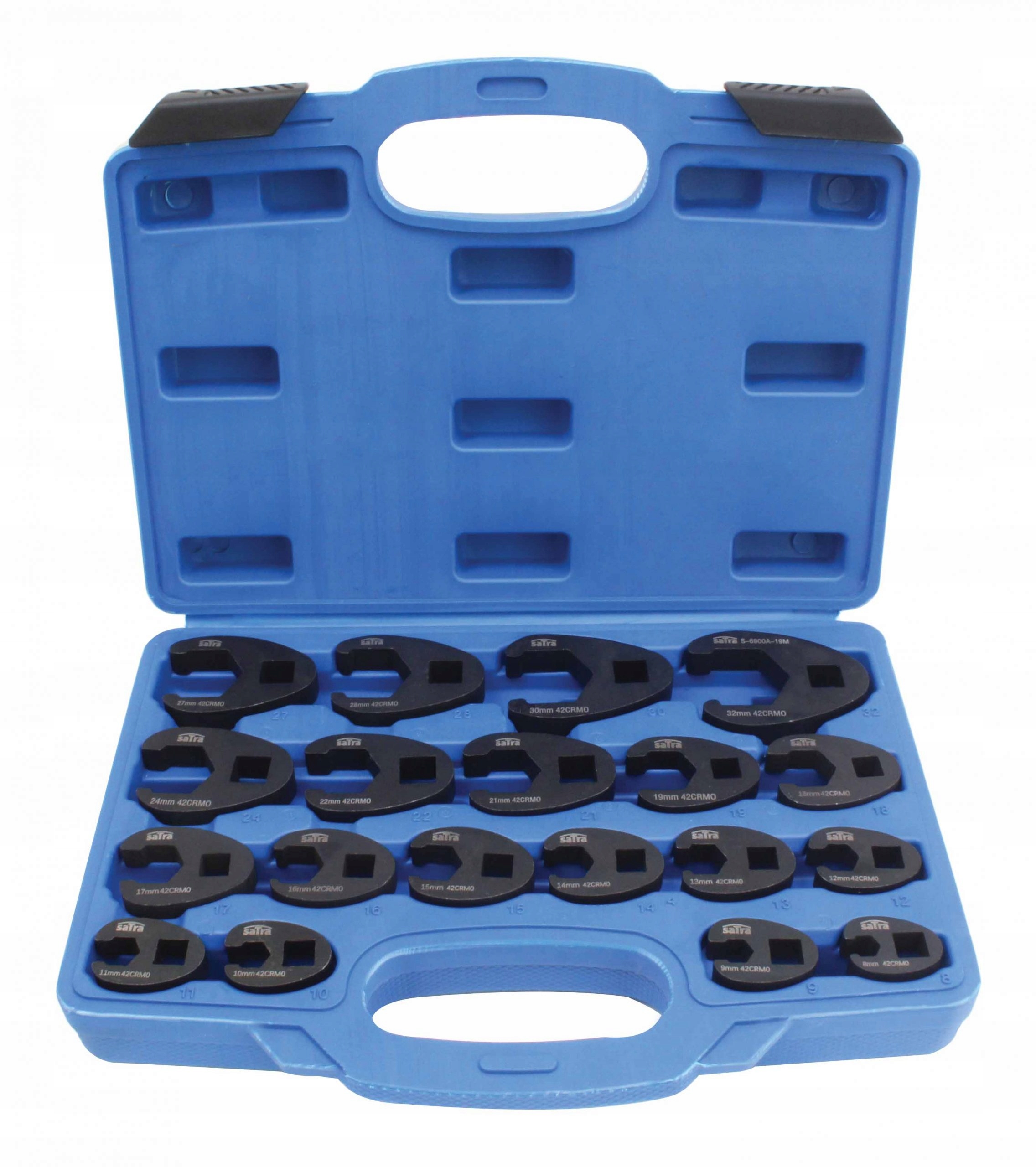 Zestaw Kluczy Półotwartych Do Przewodów 8-32MM 19 Sztuk