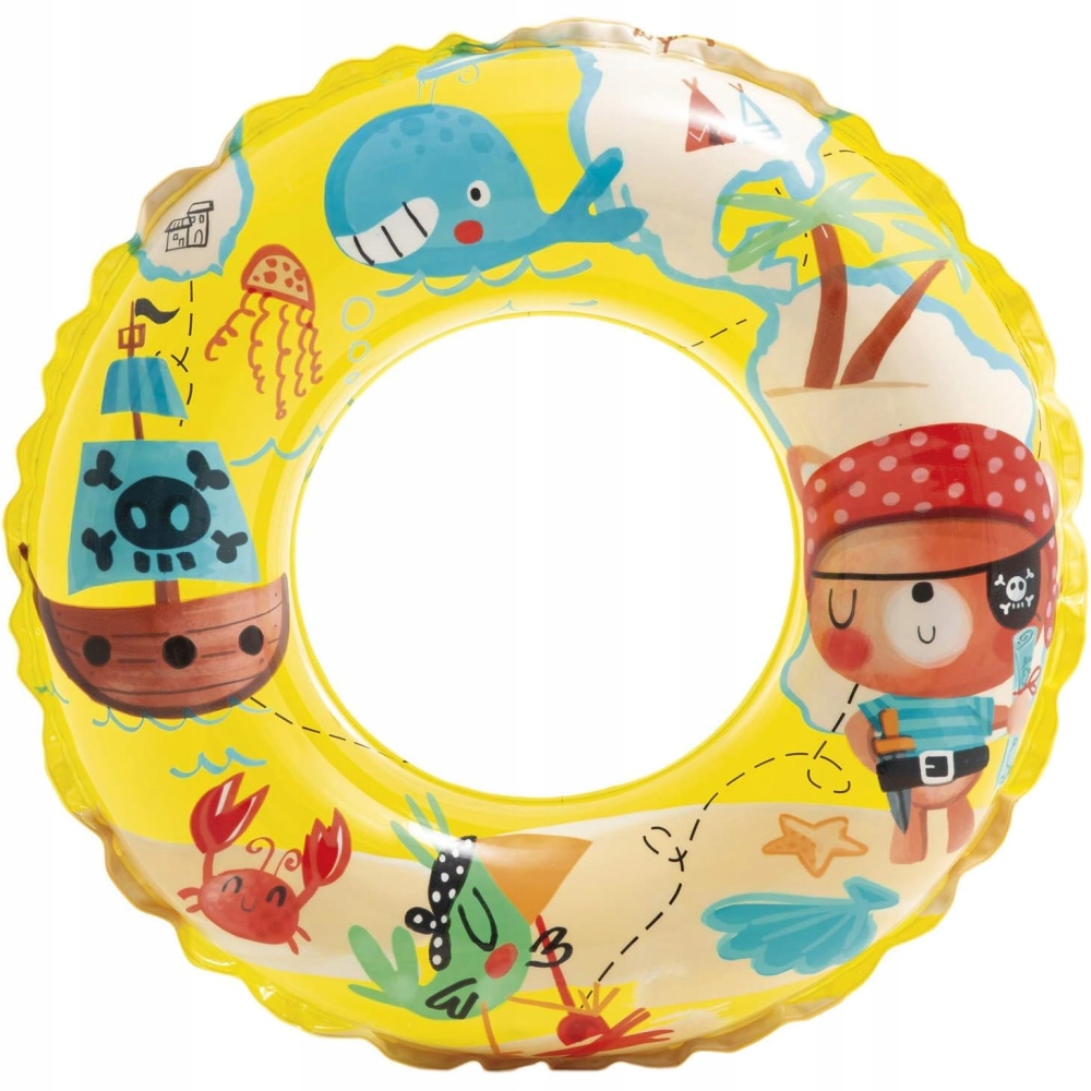 DMUCHANE KOŁO DO PŁYWANIA PIRAT STATEK INTEX 61 CM