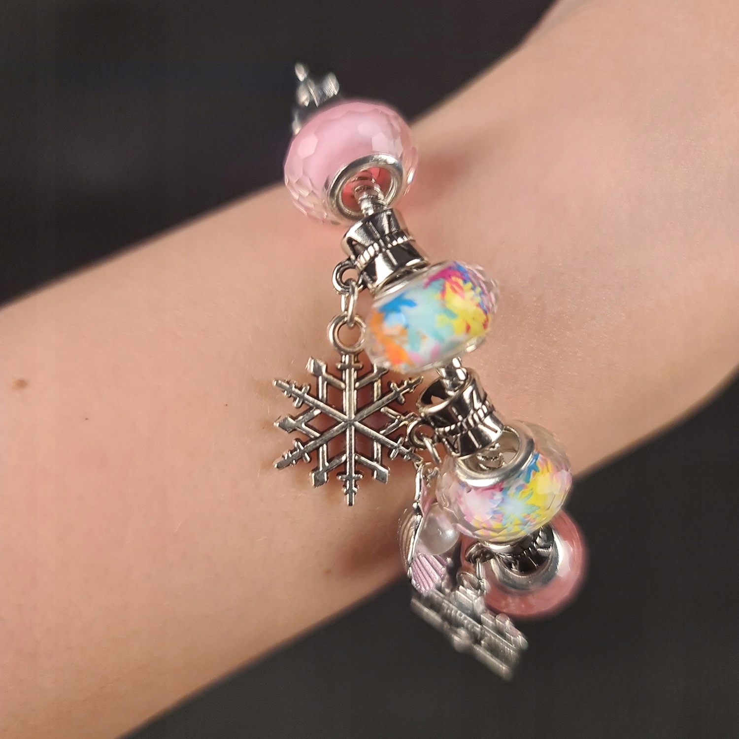 KREATYWNA BRANSOLETKA DLA DZIEWCZYNKI Materiał Inny