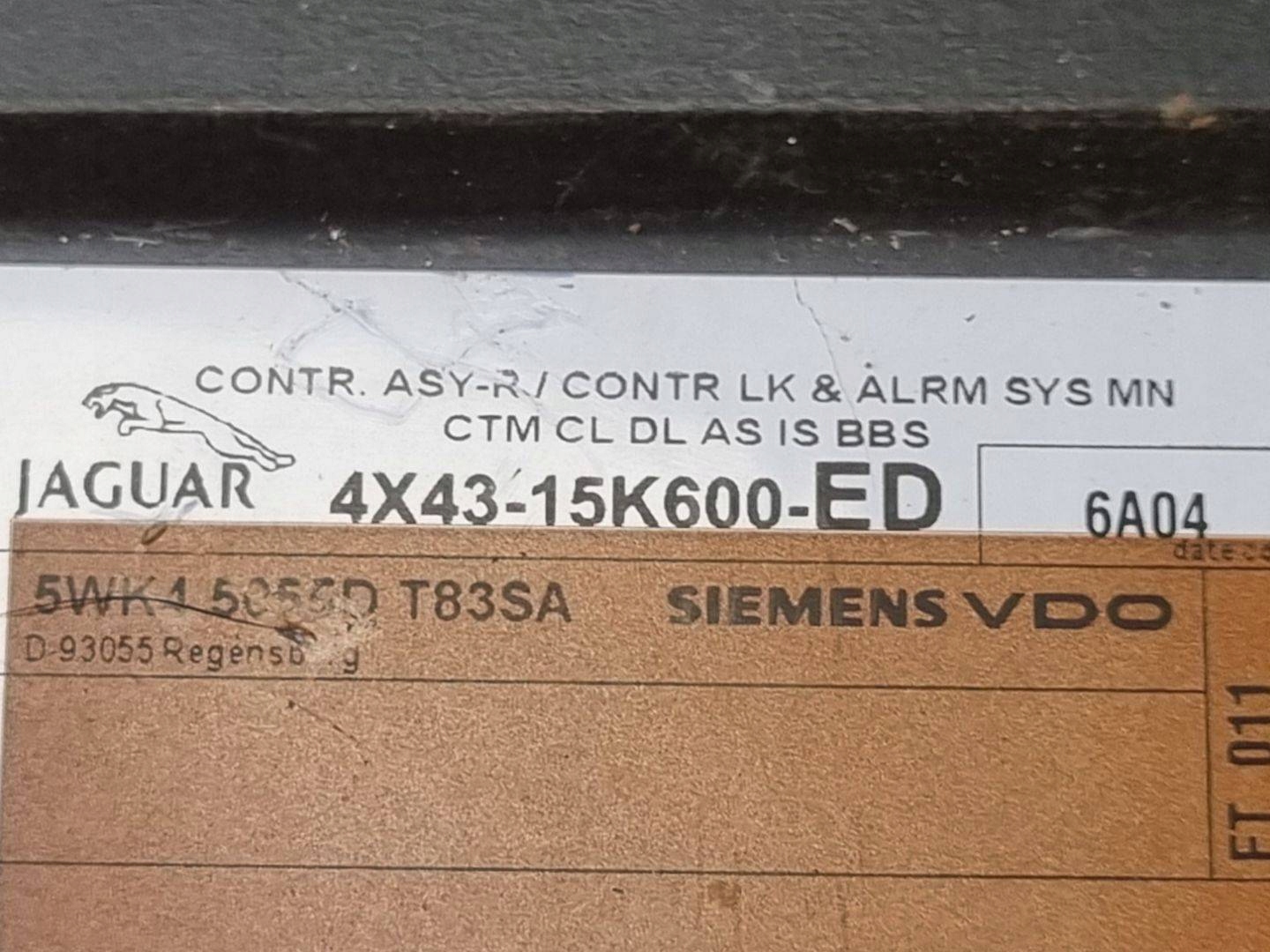 Unité commande confort Jaguar X-Type 2005 4X4315K600ED