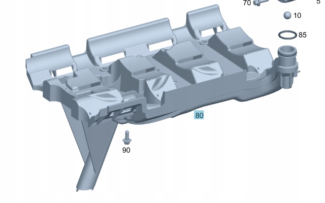 PRZEWÓD SSANIA OLEJU (SMOK) Mercedes A6511801300 Producent części Mercedes-Benz OE