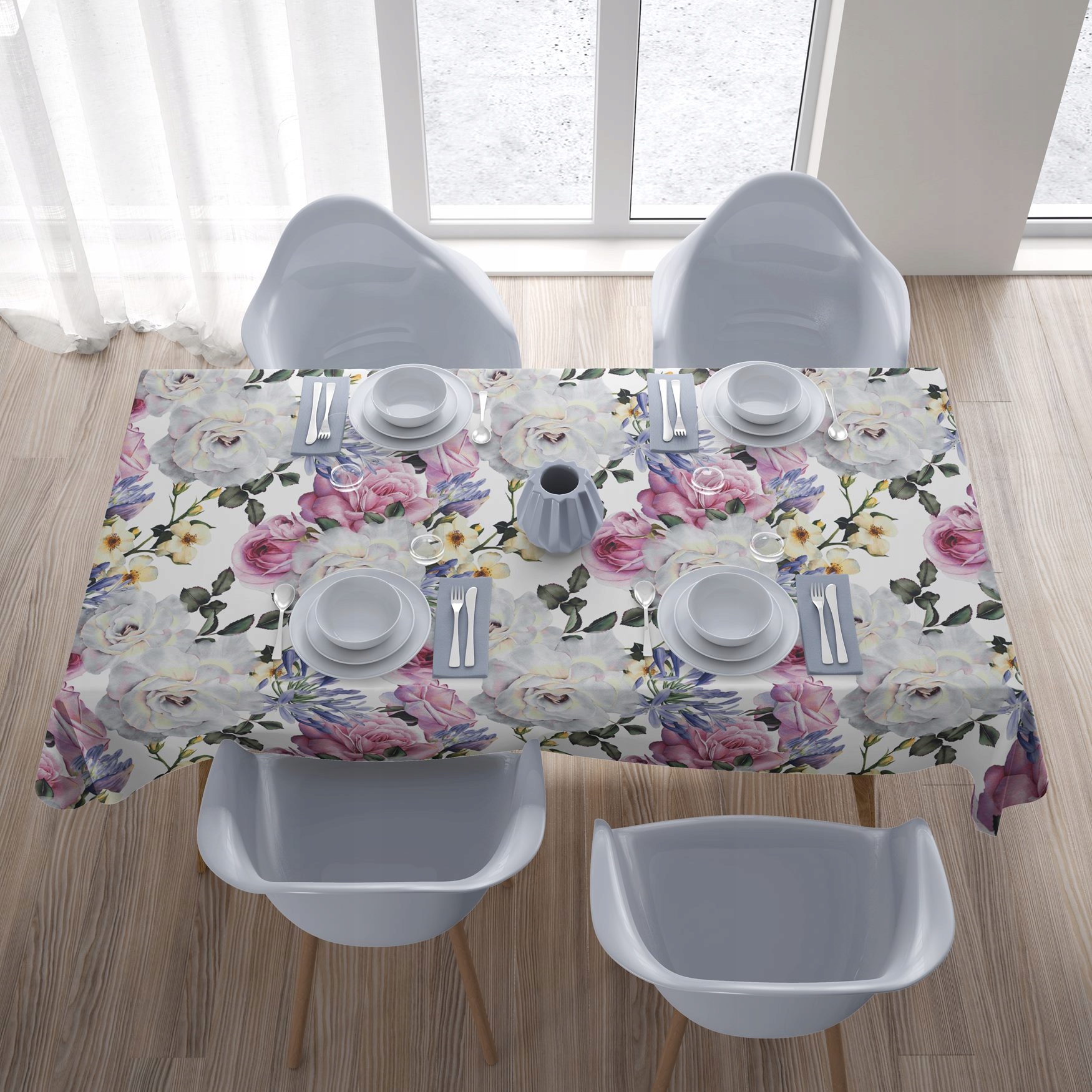 OBRUS PLAMOODPORNY 140X200 GŁADKI MATOWY GRUBY 010 Materiał wykonania poliester