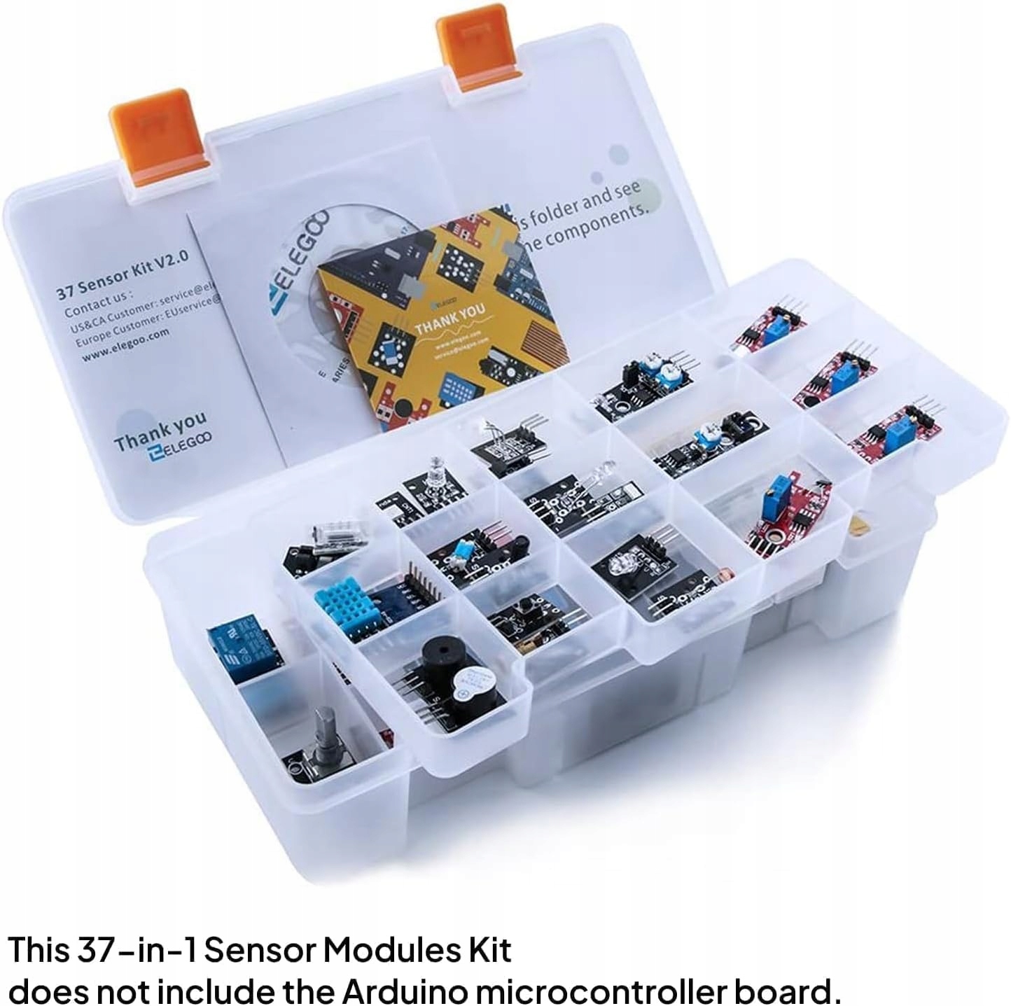 Sada senzorového modulu Elegoo 37 v 1, modernizační, kompatibilní s Arduino