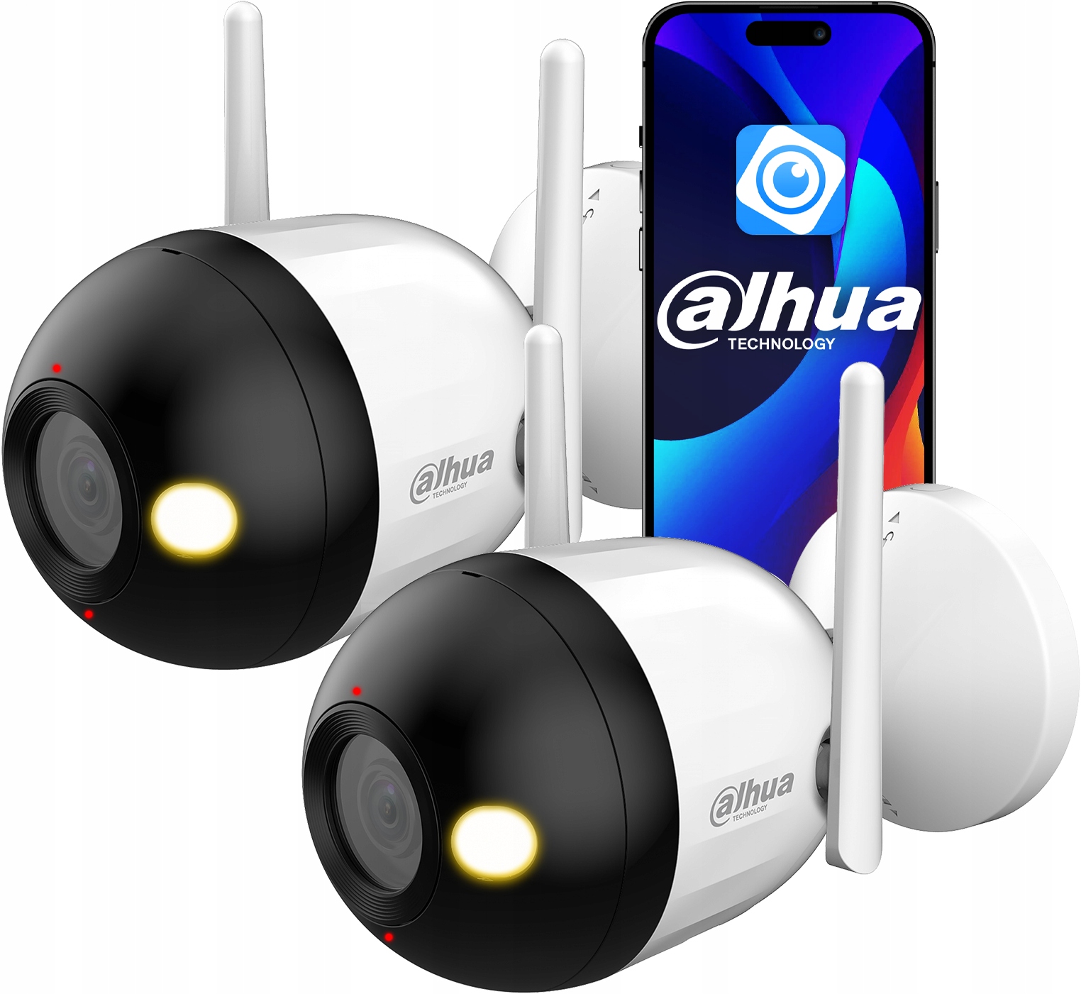 WiFi kamera Dahua x2 4MPx 2K+ F4C-PV Smart Dual Light Audio Detekcia Ai