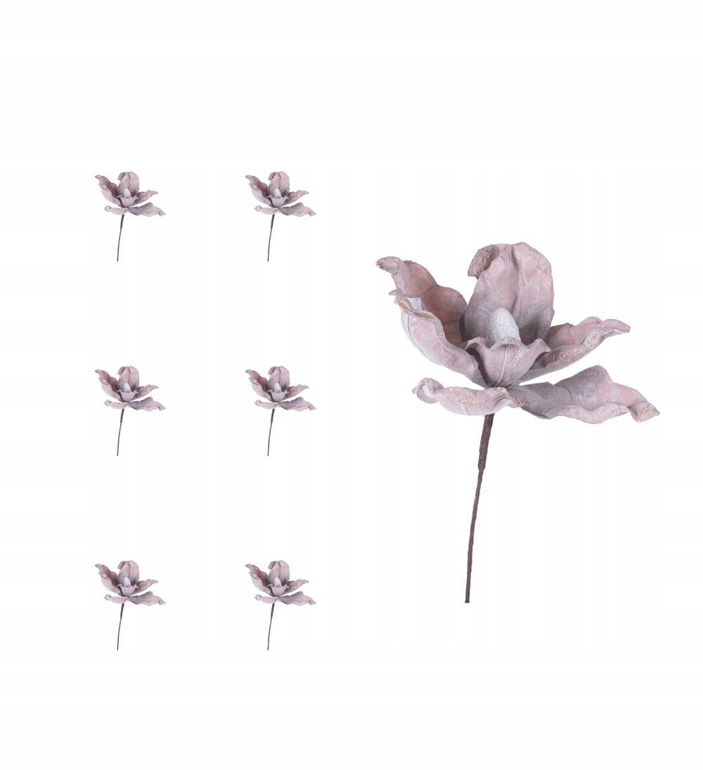 

Magnolia łososiowa 21cm zimowa 6 sztuk dekoracja