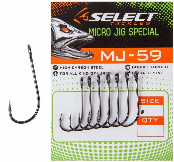 HaczyKI spiningowe Select MJ-59 Do Czeburaszki Rozm 6 10szt. Micro Jig