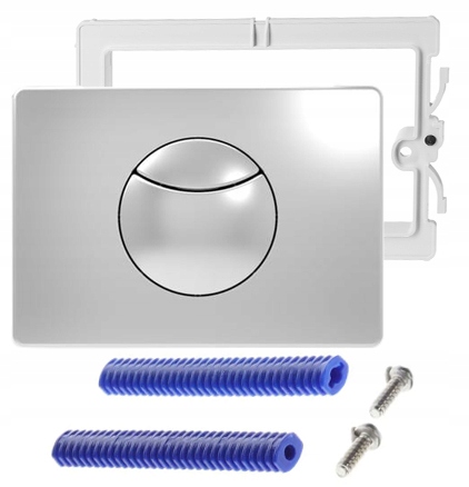 Splachovací tlačítko pro splachování Wc a splachovače Sanit S 703, lesklý chrom