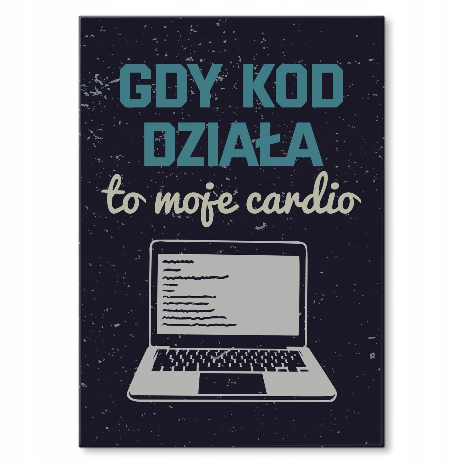 Kovový plakát Když kód funguje Šidítko Plech 42 x 59,4 cm Dárek