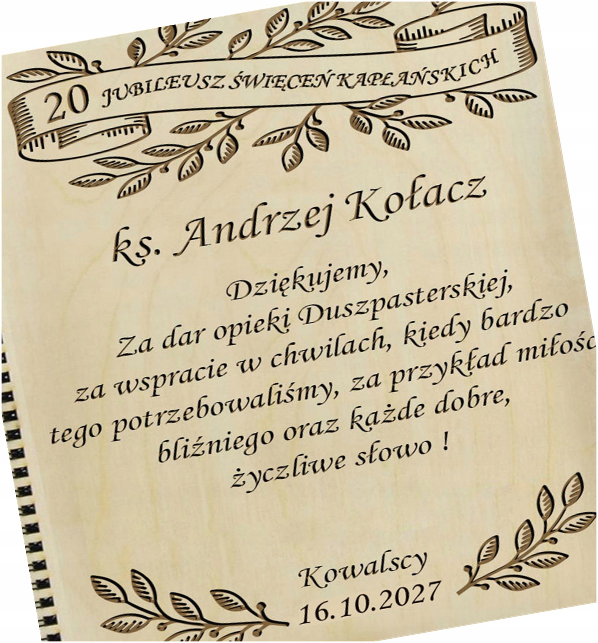 PREZENT NA ROCZNICĘ KAPŁAŃSTWA DLA DUCHOWNEGO OD PARAFIAN