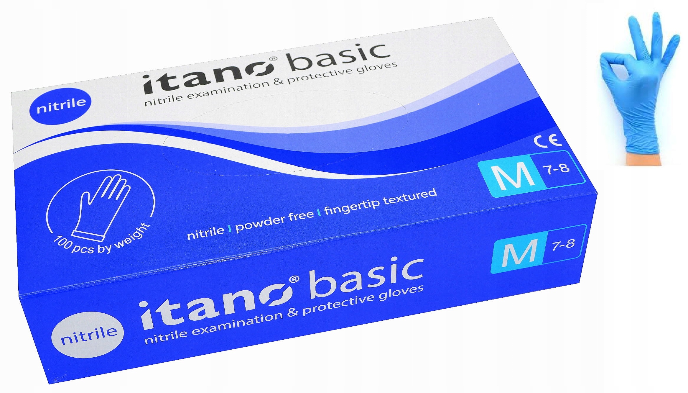 

Rękawiczki nitrylowe bezpudrowe M 100 szt Mocne