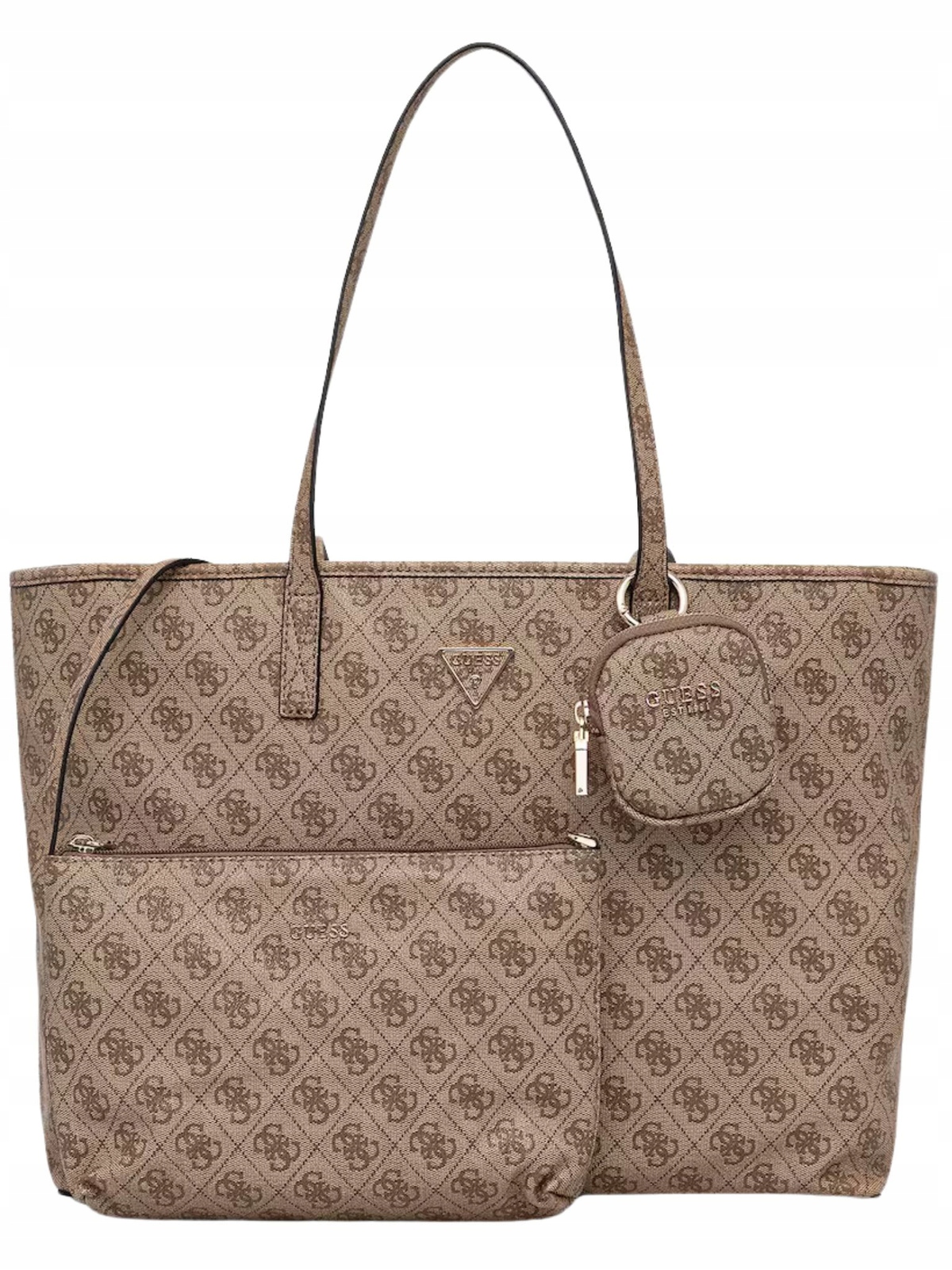 Dámská kabelka Guess Power Play II velká HWSL71 24240 Béžová Monogram