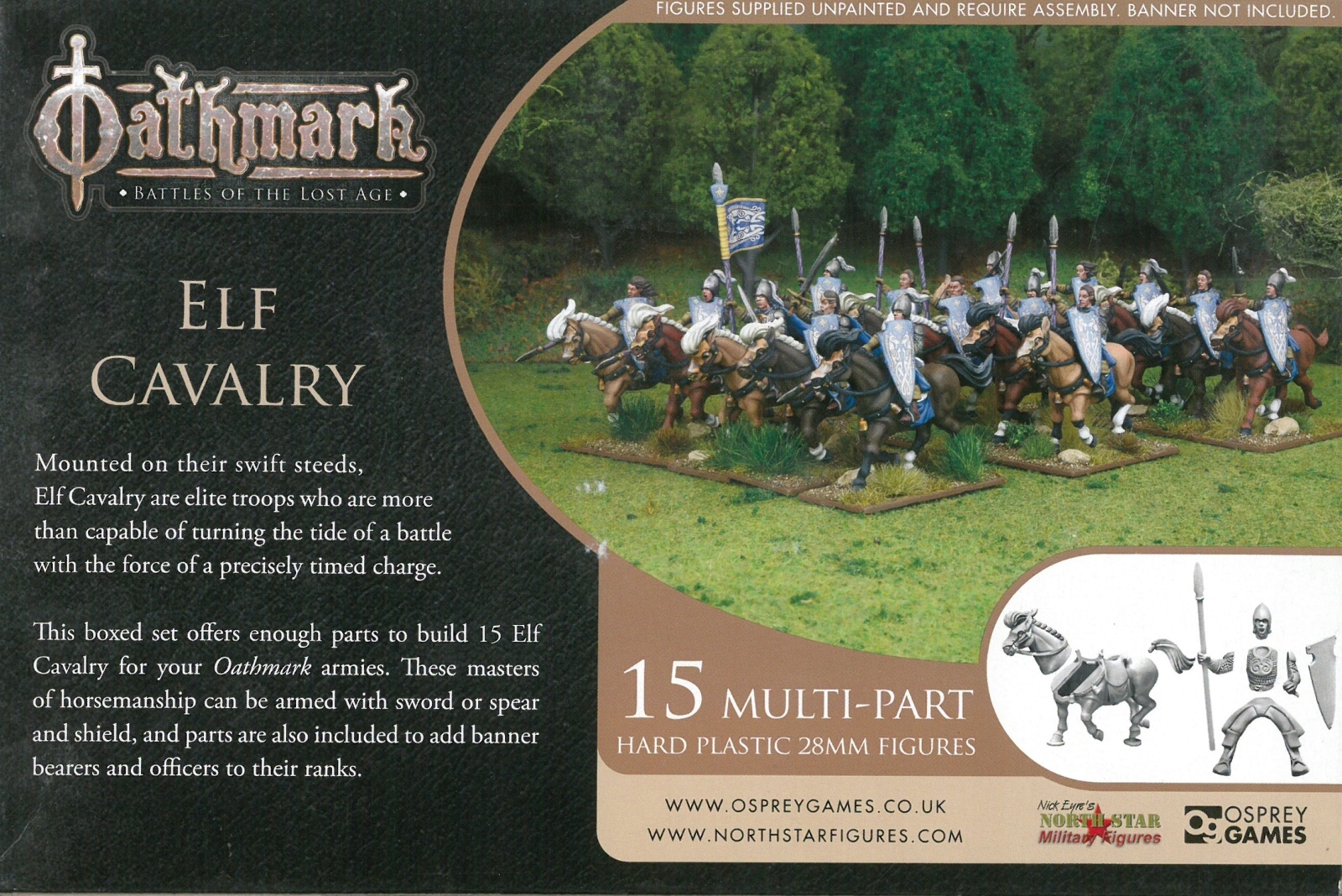 Oathmark Elf Cavalry - Elfy kawaleria 28mm System Inne systemy