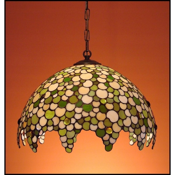 Lampa luster záves vitráž Kvapka 40 cm