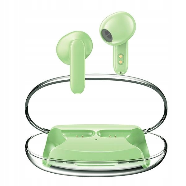 Awei sluchátka Bluetooth 5.3 T85 Enc Tws dokovací stanice zelená/zelená