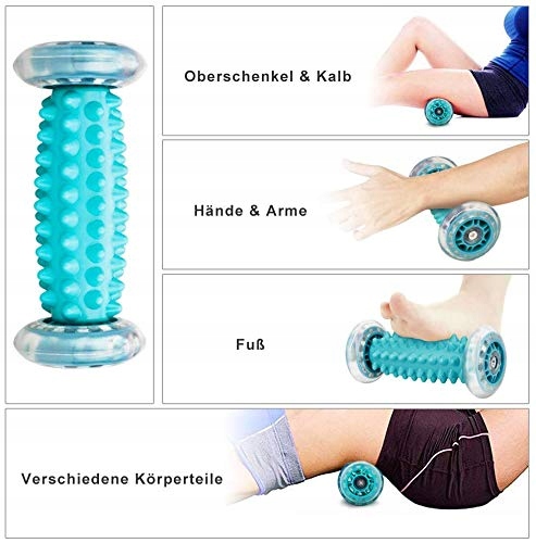 EMWEL Zestaw Do Masażu Stóp Roller I Piłki Na Plantarfasciitis Relaksacja — miniatura 3