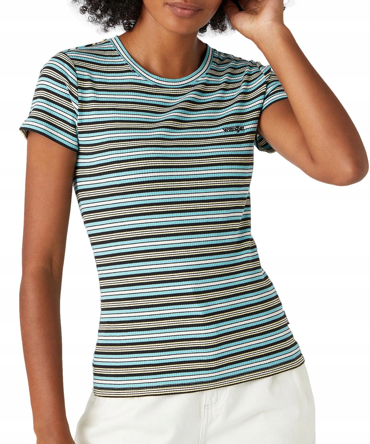

T-shirt Wrangler Stripe Tee W7S3DGXAZ Maui Blue S