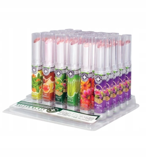 Balsamis Luxus balzám na rty bylinkový set 30 ks