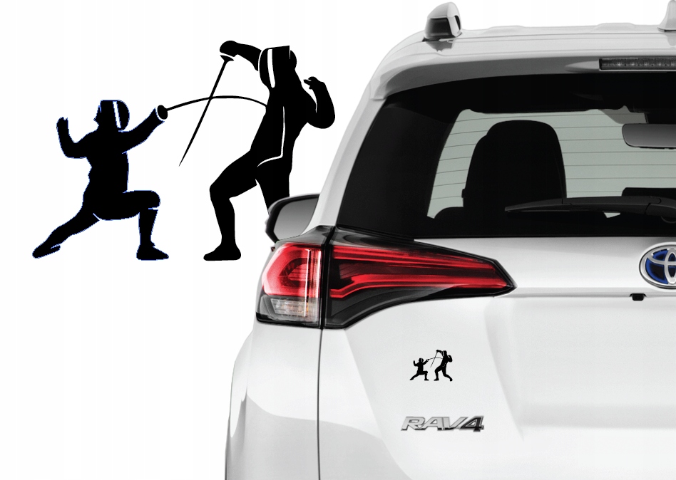 

Naklejka na samochód szermierka fencing szable
