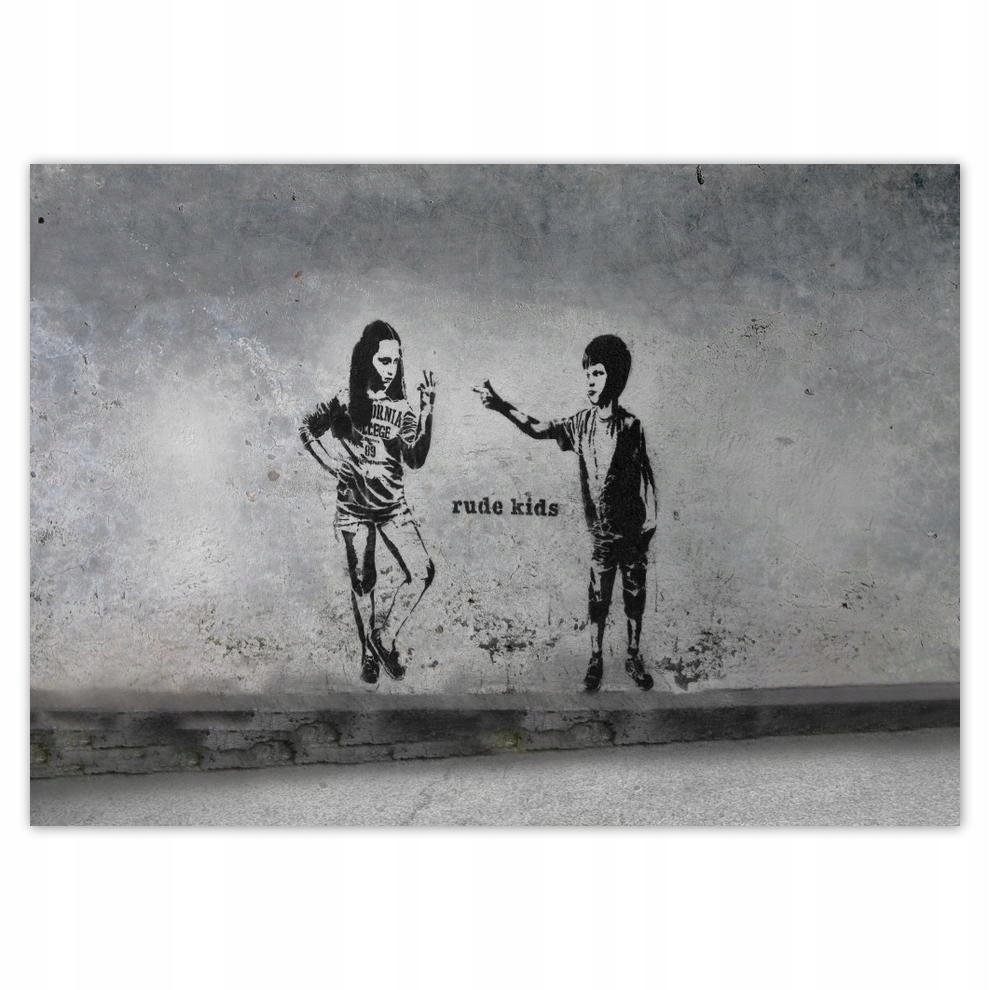 

Plakaty 70x50 Banksy Rude kids Graffiti