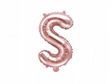 

Balon foliowy Litera "s", 35cm, różowe z