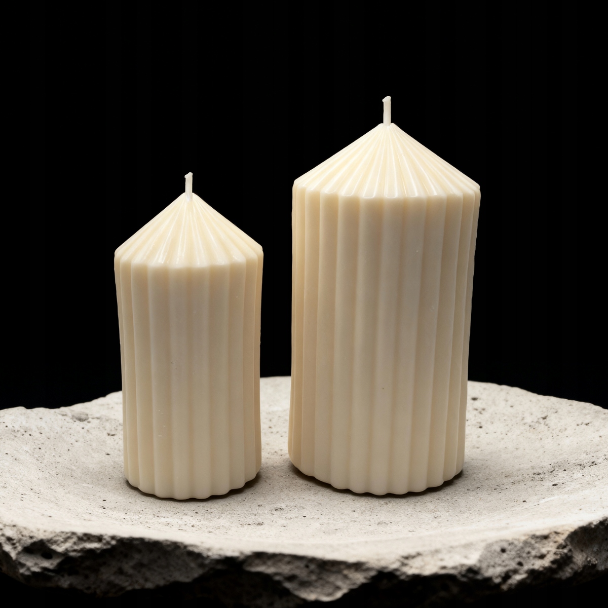 Dekorativní sójová svíčka do obývacího pokoje Pillar Rome Thick ML s vůní Blue Haze