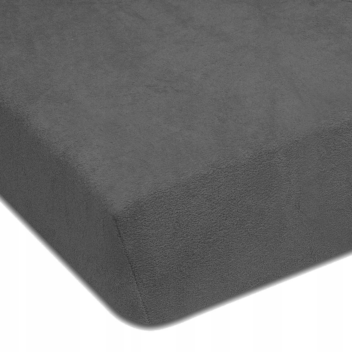 

Prześcieradło Z Gumką Ciemne Szare 80x200 CM