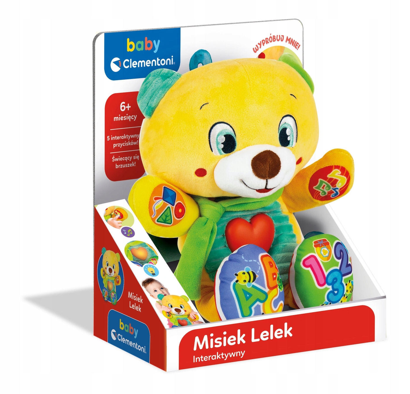 

Maskotka miś 30 cm Clementoni 6 m