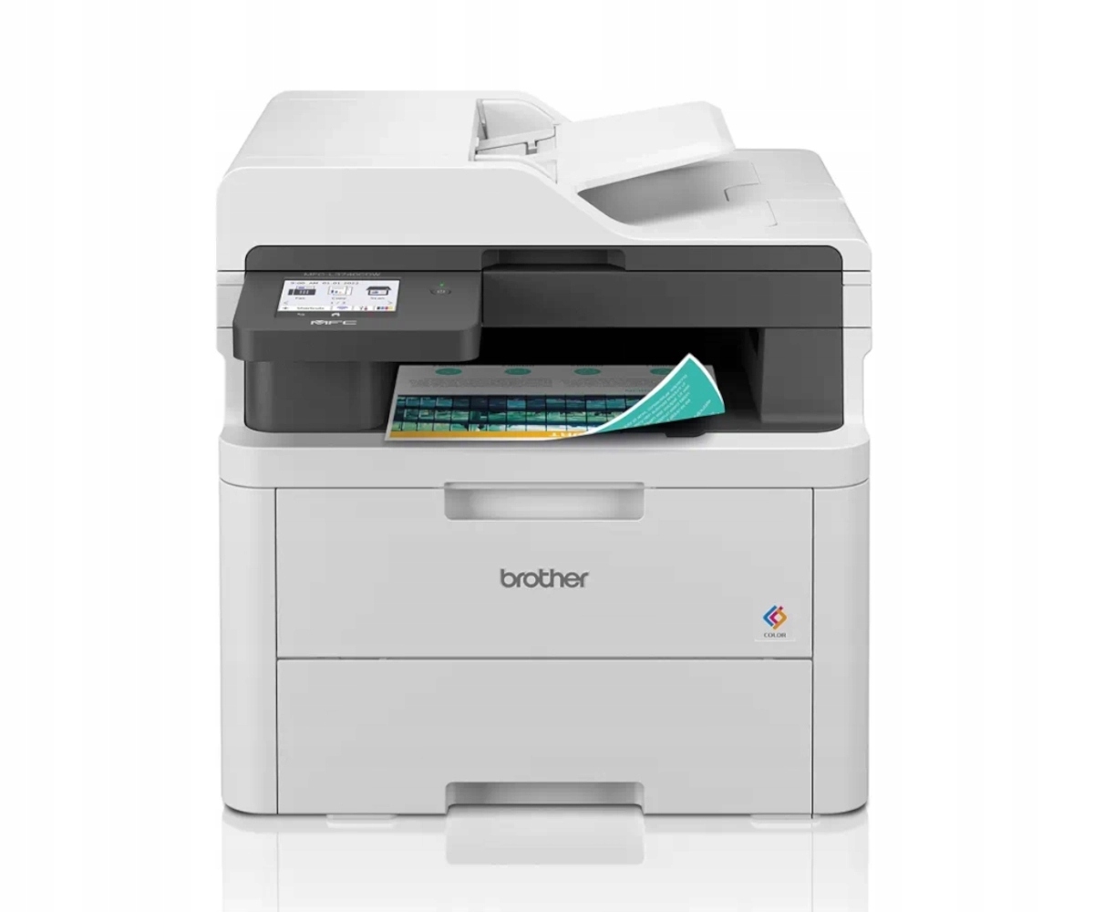 Led Tlačiareň Brother MFC-L3740CDW Farebná tlač, Duplex, Adf, Wi-Fi, Lan