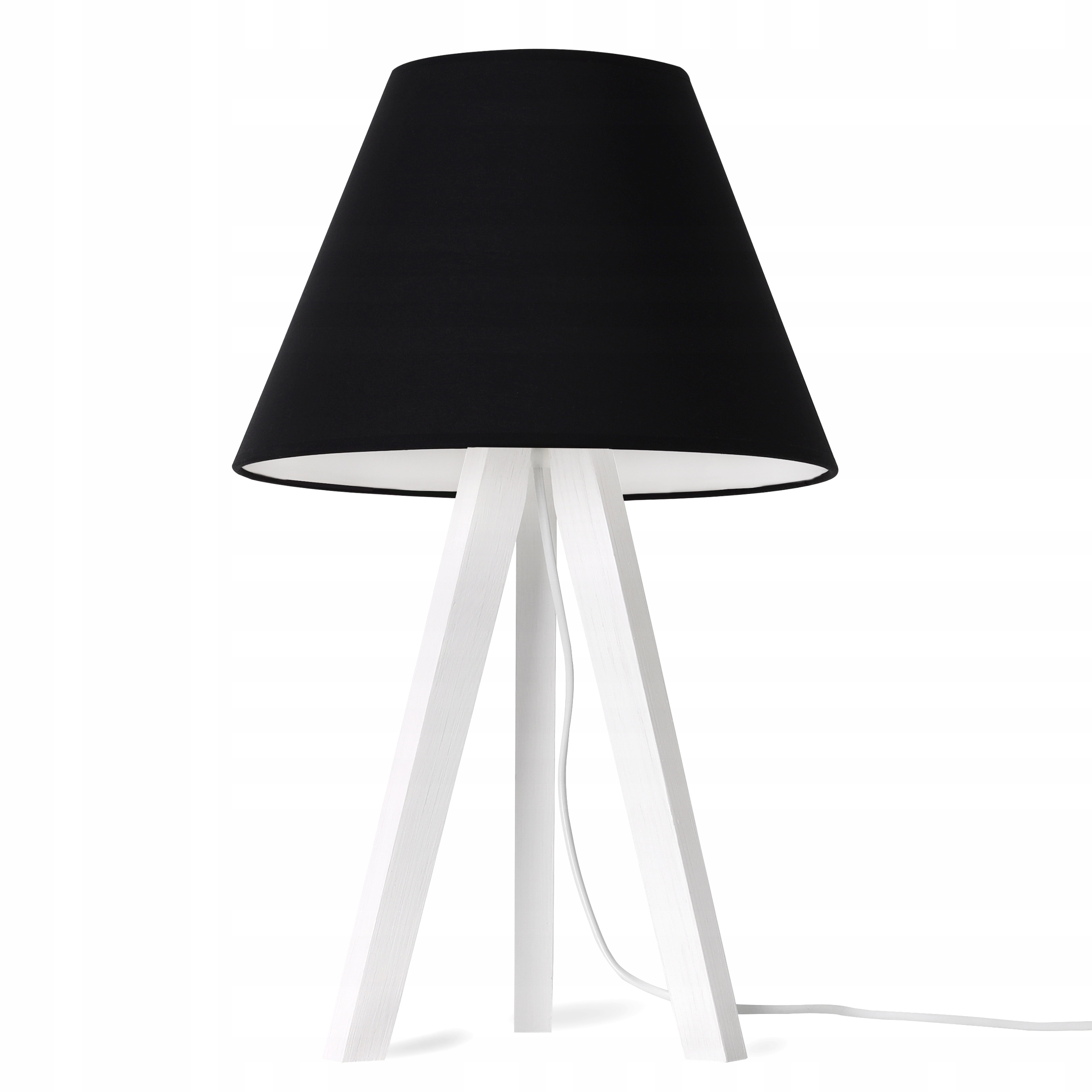 Noční Lampa Na Stůl, Robustní Dřevěná Trojnožka S Stínítkem Do Ložnice