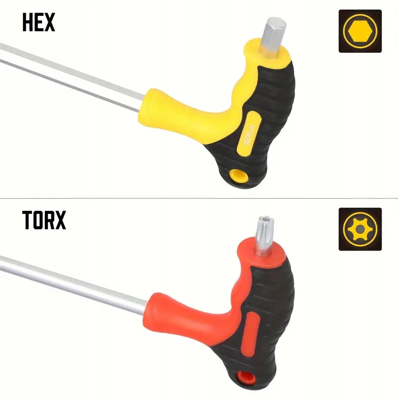 Zestaw dwustronnych kluczy TORX HEX imbusowe z kulką 16 elementów w walizce Liczba elementów w zestawie 16